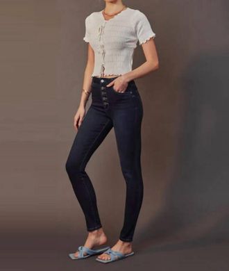 Kancan Kalista High Rise Super Skinny Jean In Dark Wash