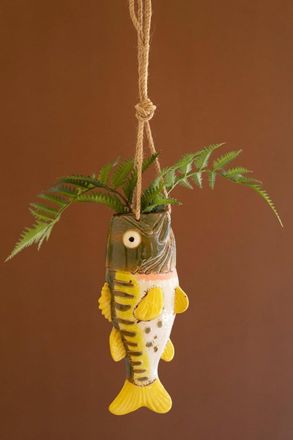 Kalalou Hanging Largemouth Bass Planter
