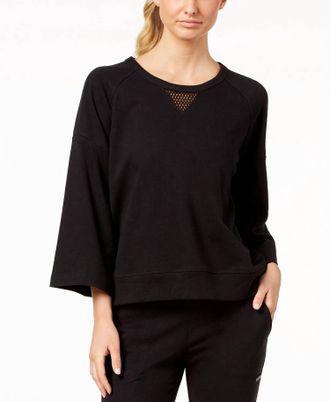 Calvin Klein Performance Workout Fitness Sweatshirt In Black
