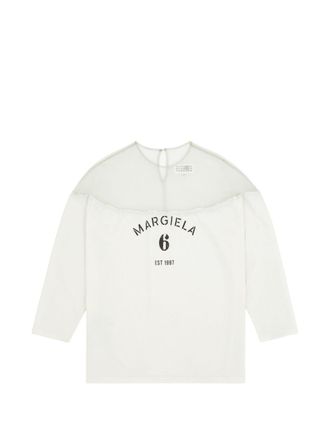 Maison Margiela Mm6 Maison Margiela Womens Logo Cotton T-Shirt