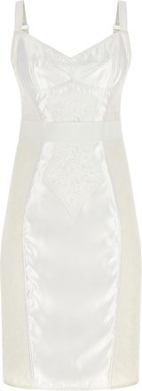 Dolce & Gabbana White Polyamide Midi Womens Dress