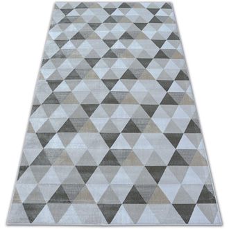 RugsX Alfombra Nobis 84166 Tri&aacute;ngulos Crema Beige 160x230 Cm