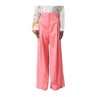 Genny Wide Trousers, female, Pink, S, Wide Leg Pleated Trousers