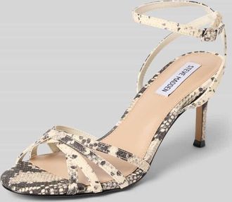 Steve Madden Sandaletten mit Pfennigabsatz Modell Nile in Beige, Gr&ouml;&szlig;e 36