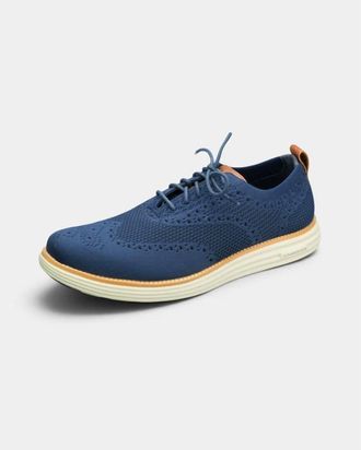 Cole Haan Mens Originalgrand Remastered Stitchlite Oxfords In Blue