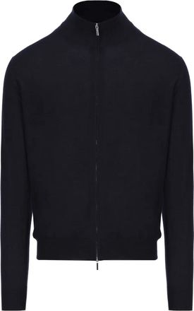 Mauro Ottaviani Cardigan a collo alto con zip - Nero