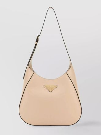 Prada triangle leather shoulder bag