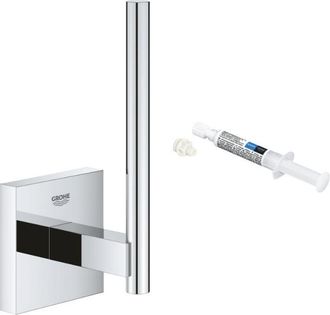 GROHE Portarrollos Grohe Start Cube Cromado + Grohe Quickglue