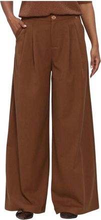 Nukus Nukus, Broeken, Dames, Bruin, XS, Polyester, Bodine Pants