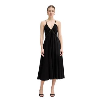 Fracomina Vestido Midi Evas&eacute; - Dresses - Mujer - Negro - XS