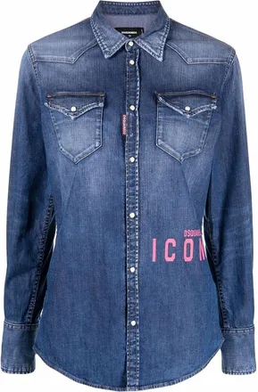 Dsquared2 Denim logo shirt