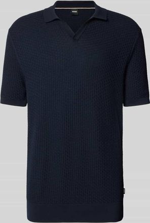 HUGO BOSS Regular Fit Poloshirt aus reiner Baumwolle Modell NATALO in Marine, Gr&ouml;&szlig;e XXXL