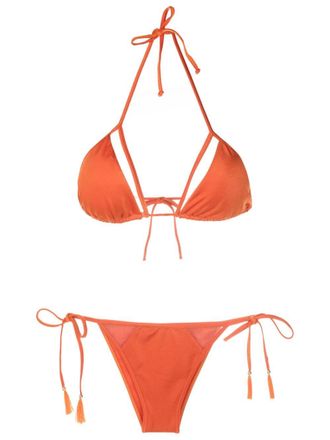 Brigitte Set bikini con dettaglio cut-out - Arancione