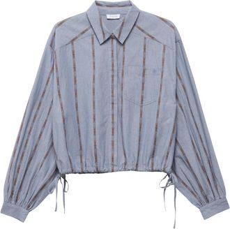 Alchemist Fay Blouse - Dames - Blouses - Blauw - 2XL - Katoen - Overhemden