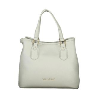 Valentino Handbags, female, Gray, Size: ONE SIZE Polyethylene Handbag with Textured Finish