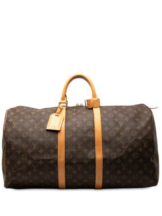 Louis Vuitton 1997 Monogram Keepall 55 travel bag - Brown