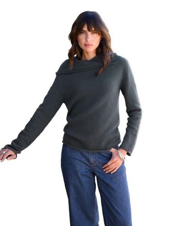 Celtic & Co. Collared Slouch Sweater in Slate at Nordstrom, Size X-Small