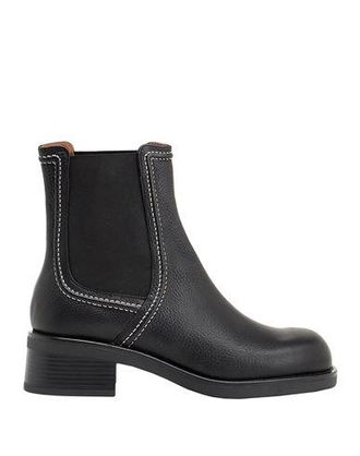 8 by YOOX GRAIN LEATHER CHELSEA ANKLE BOOTS