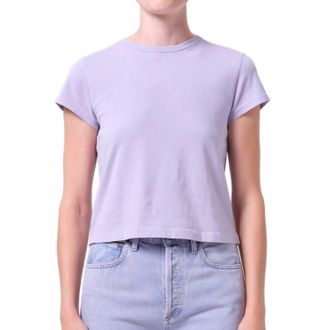 A Gold E Adine Shrunken Tee In Lilac