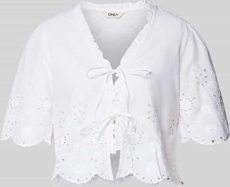 Only Regular Fit Bluse aus reiner Baumwolle Modell MIFFY in Weiss, Gr&ouml;&szlig;e XL