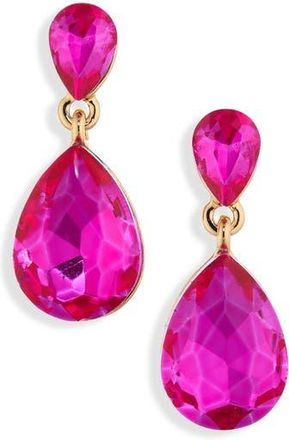Cara Crystal Drop Earrings in Fuchsia at Nordstrom Rack