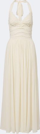 Zimmermann Fairlight lace-trimmed halterneck maxi dress