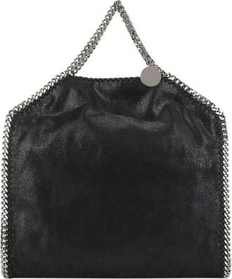 Stella McCartney Stella McCartney, Tote Bags, female, Black, Size: ONE SIZE Falabella Fold Over Tote