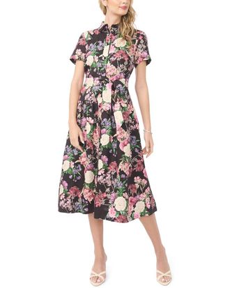 Ted Baker Charlie Drop Waist Linen Midi Dress