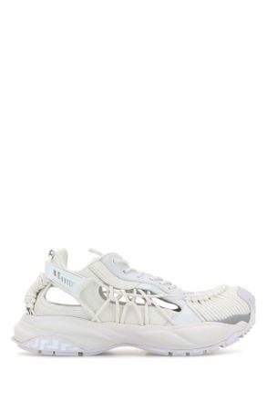 【VERSACE】 white sneakers （関税送料込） Versace White Suede and PVC Chain Reaction Sneakers Size 42