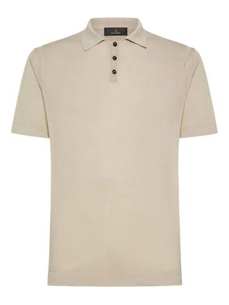 Peuterey jersey polo shirt - men - Cotton - L - Neutrals