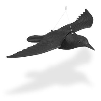 Relaxdays Relaxdays - 10 Cuervos Espantap&aacute;jaros Para Colgar, Pl&aacute;stico, 8x41x58 Cm, Negro