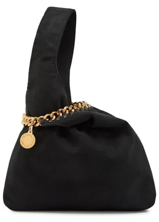 Stella McCartney Stella Mccartney Falabella Suede Wristlet bag - Black - One Size