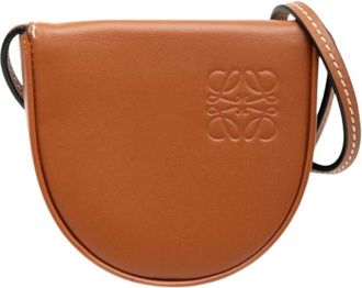 Loewe Pre-owned Cross Body Bags, female, Brown, Size: ONE SIZE Pre-owned Leather Crossbody Bag