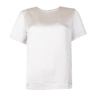 Max Mara Technical Satin T-shirt - female - Weekend Max Mara - Blouses - White - XL - Blouses & Shirts