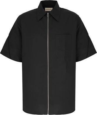 Givenchy Overhemden, Heren, Zwart, L, Overhemden met korte mouwen