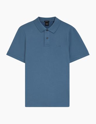 HUGO BOSS Mens PALLAS POLO SHIRT - Blue - Size: 44