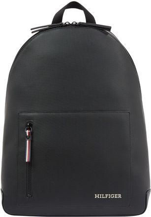 Tommy Hilfiger Men Pique Backpack Hand Luggage, Black (Black), One Size