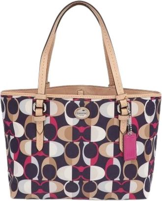 Coach Pre-owned Tote Bags, female, Multicolor, Size: ONE SIZE Pre-owned Leather Tote Bag