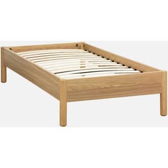 Sweeek Letto con rete a doghe 90x190cm decorazione legno