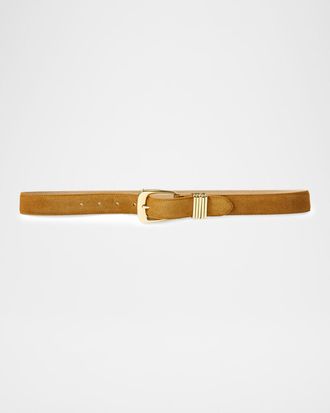 Veronica Beard Arch Suede Belt