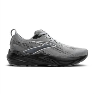 Brooks Mens Glycerin Gts 22 Shoes In Gray/ebony/bluewash