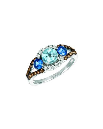 Le Vian 14K 1.47 Ct. Tw. Diamond & Aquamarine Ring