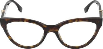 Fendi Glasses, unisex, Multicolor, Size: 54 MM FF Diamonds Optical Frame