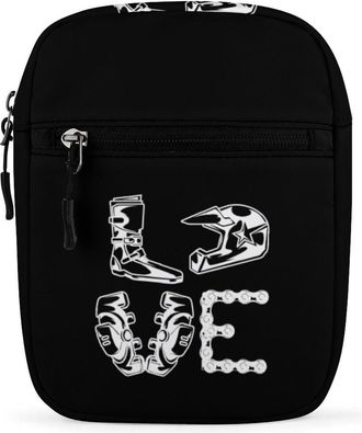 Generic LOVE Motocross Crossbody Bag Adjustable Satchel Cute Shoulder Bag Lightweight Sling Bags