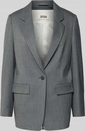 Drykorn Drykorn Relaxed Fit Blazer mit Pattentaschen Modell GLENDALE in Mittelgrau Melange, Größe 34