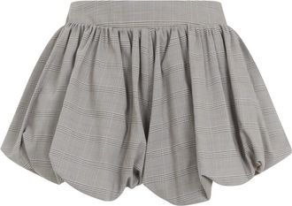 Frankie Shop Alina Bubble Hem Shorts - female - The Frankie Shop - Short Shorts - Gray - XS - Shorts