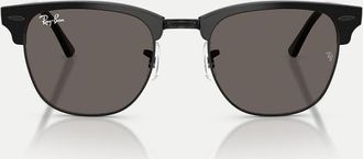Ray-Ban Clubmaster occhiali da sole con lenti grigie nero su nero