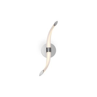 Netlighting Armonia Wall Lamp Wave 12W LED 3000K 900lm Chrome Frosted Acrylic in White