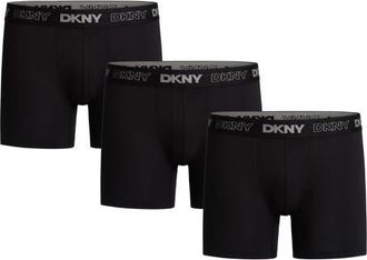DKNY 3-Pack Eco Active Boxer Briefs in Black/Black/Black at Nordstrom, Size X-Large
