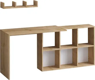 Hanah Home Scrivania In Legno blake 74 X 45 X 145 Cm - Rovere